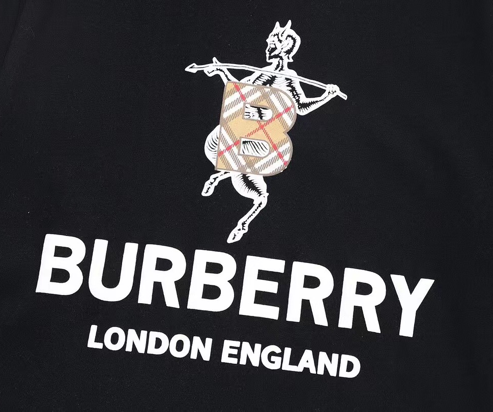 BURBERRY 巴宝莉印花圆领毛圈卫衣 2