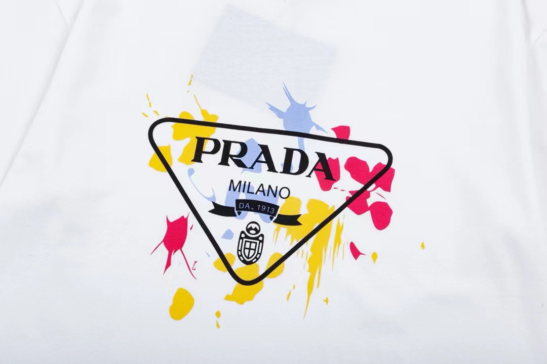 PRADA 普拉达印花圆领毛圈卫衣 2