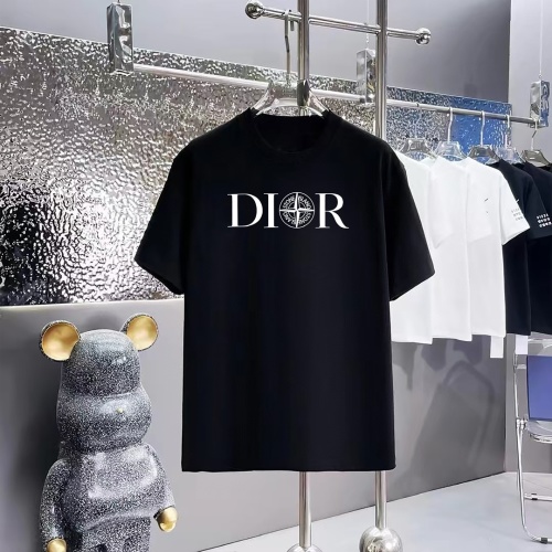 DIOR Men's/Women's Cotton T-Shirt with Logo Print - Fashionable and Comfortable 1 DIOR Men's/Women's Cotton T-Shirt with Logo Print - Fashionable and Comfortable