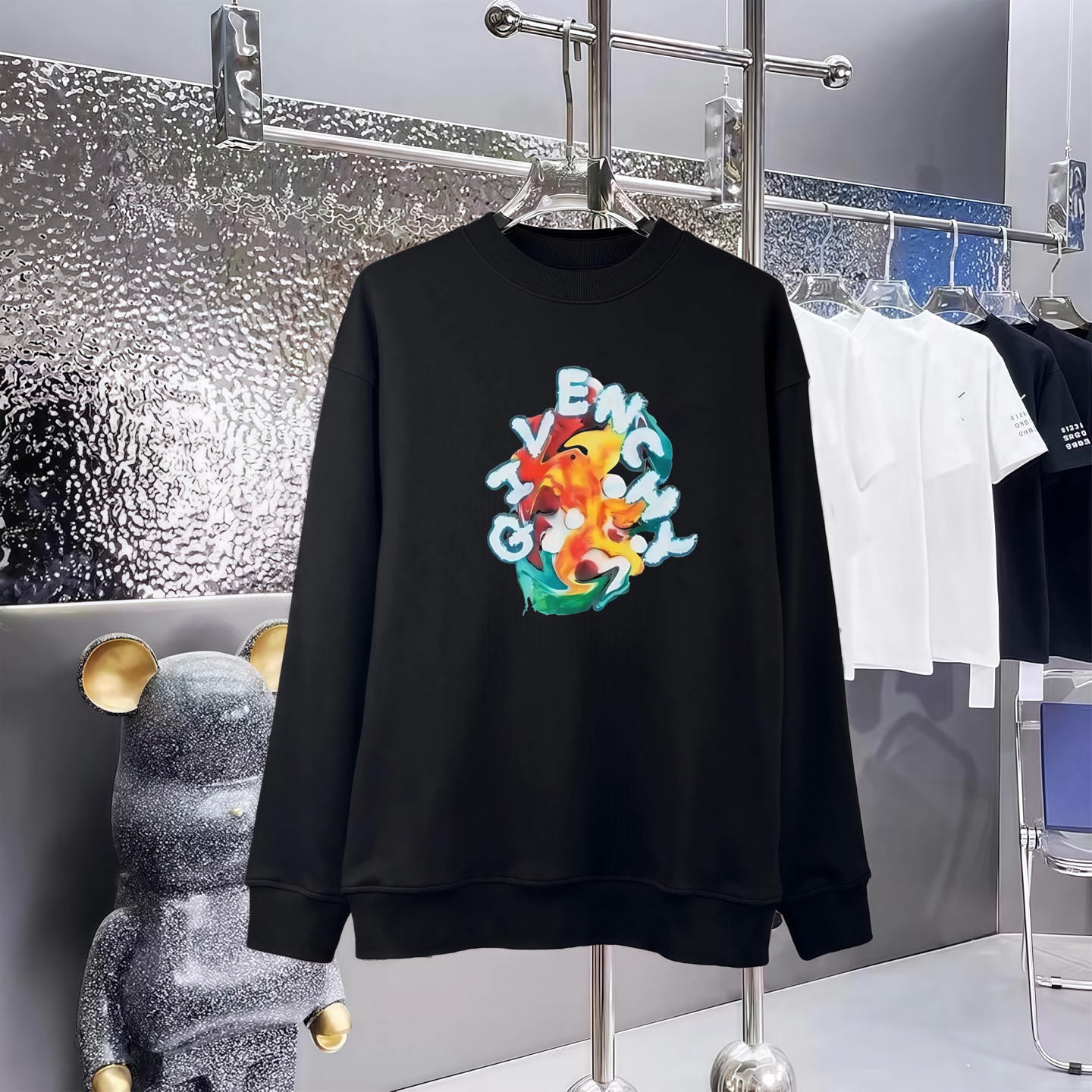 GIVENCHY 纪梵希印花丸首毛圈卫衣 男女共用