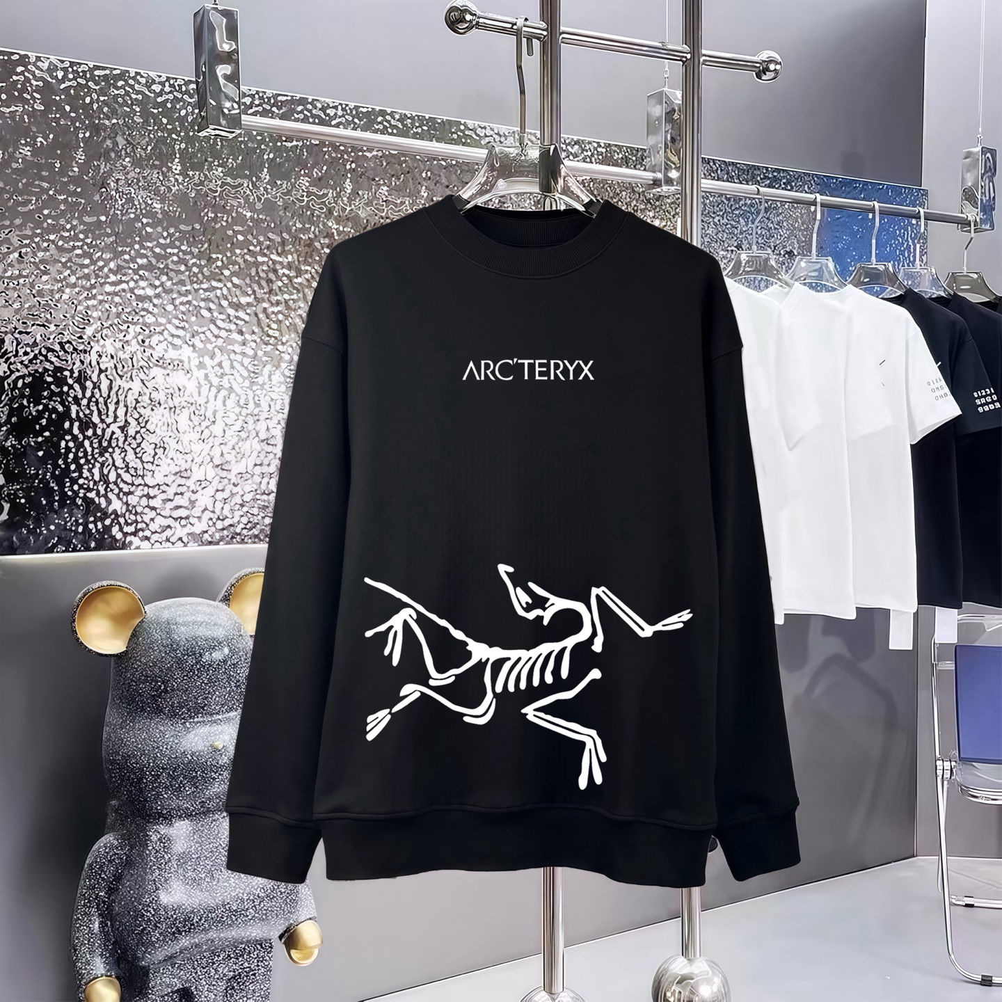 חולצת Arc’teryx מודפסת בגזת אוטדור גרפית מבוגרת – נוחות XS-ל