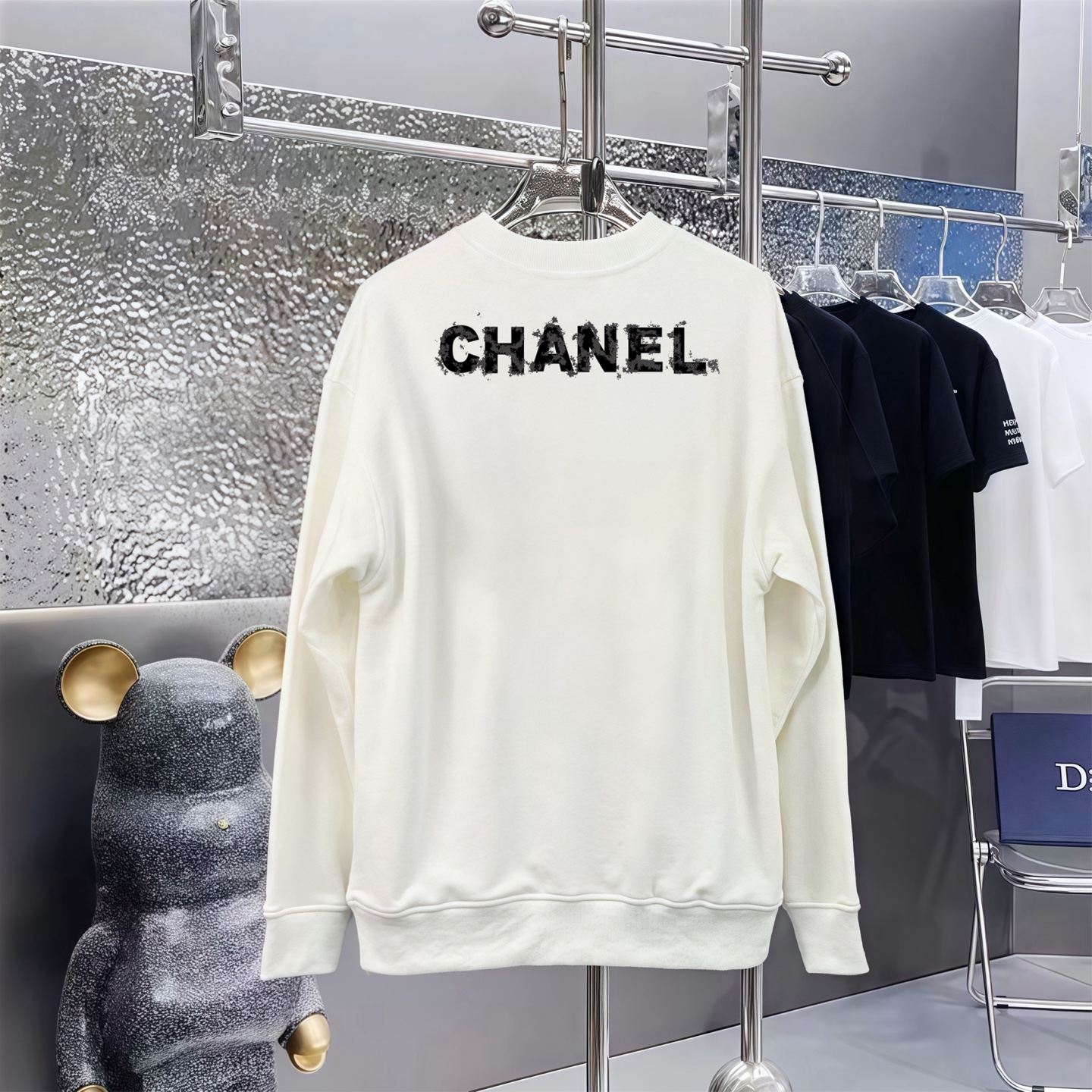 CHANEL 香奈儿印花純棉長袖衛衣 - 男女共用, 極厚400克