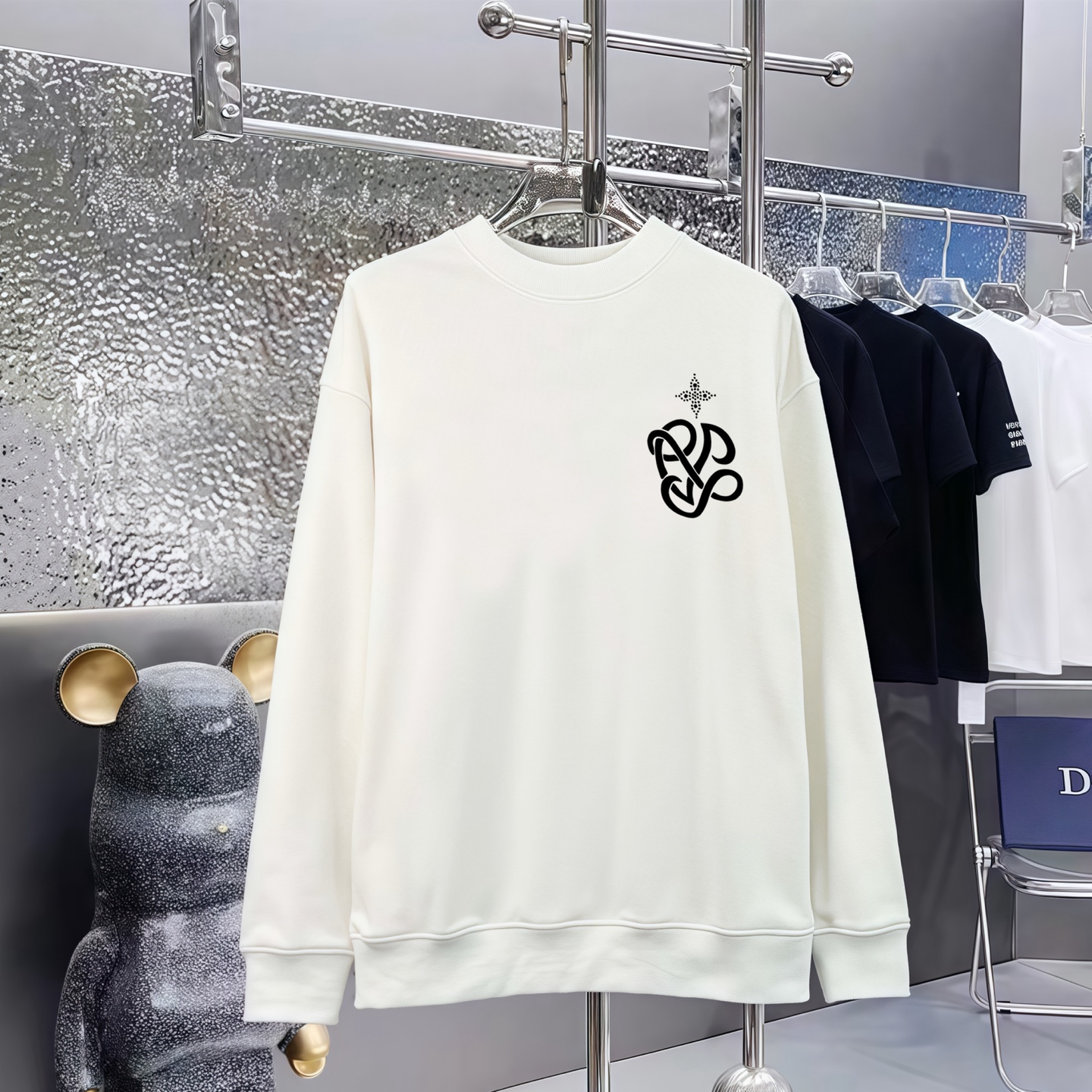 LOUIS VUITTON 路易威登印花円領毛圈衛衣 男女兼用