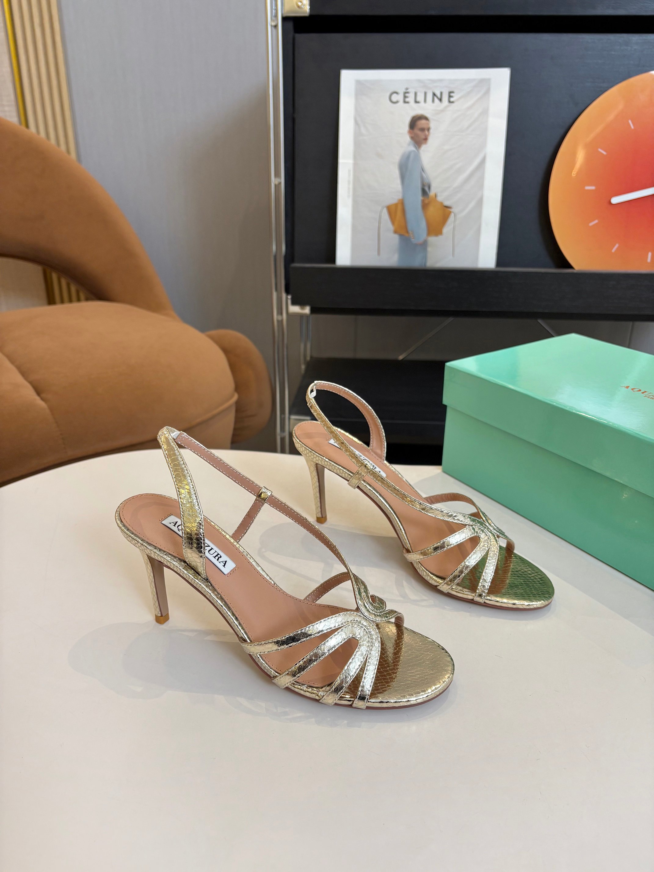 Primavera 2026 nuevo modelo AQUAZZURA👠💕 🔸Altura del tacón: 8cm 🔺Talla: TAMAÑO.35–44 (35.43-44 personalizado, no ree…
