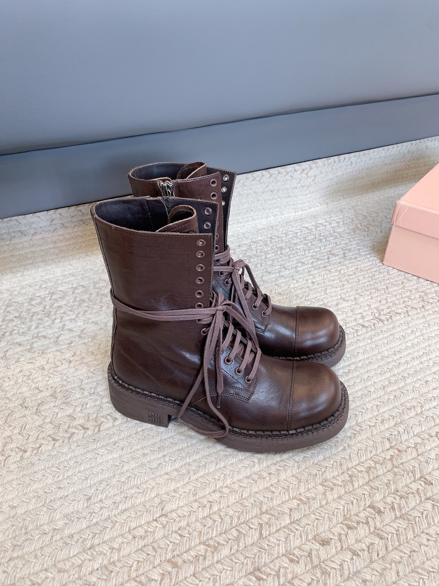 Brown Buckle Ankle Boots