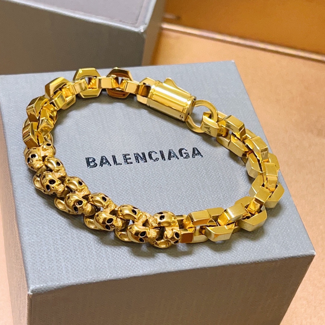 原单货新品巴黎世家手链Balenciaga手链专柜一致巴黎世家手链男士火爆款出货设计独特前卫男士必备！