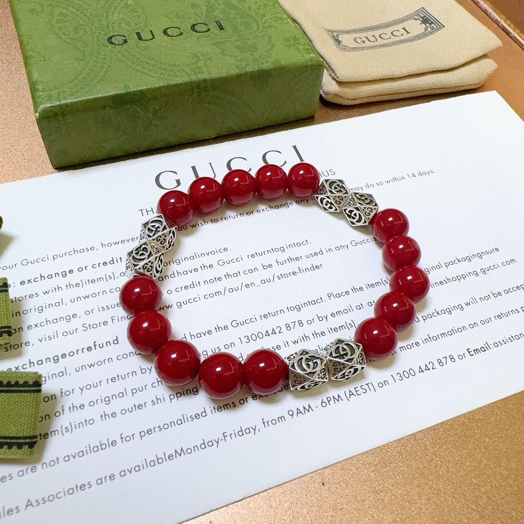 Gucci Sieraden Armbanden Rood Unisex