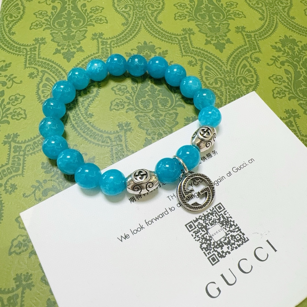 Gucci Gioielleria Braccialetto Blu Unisex Vintage