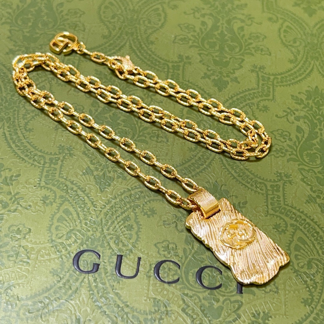 Gucci Joalheria Colares & Pendents Ouro Amarelo Correntes