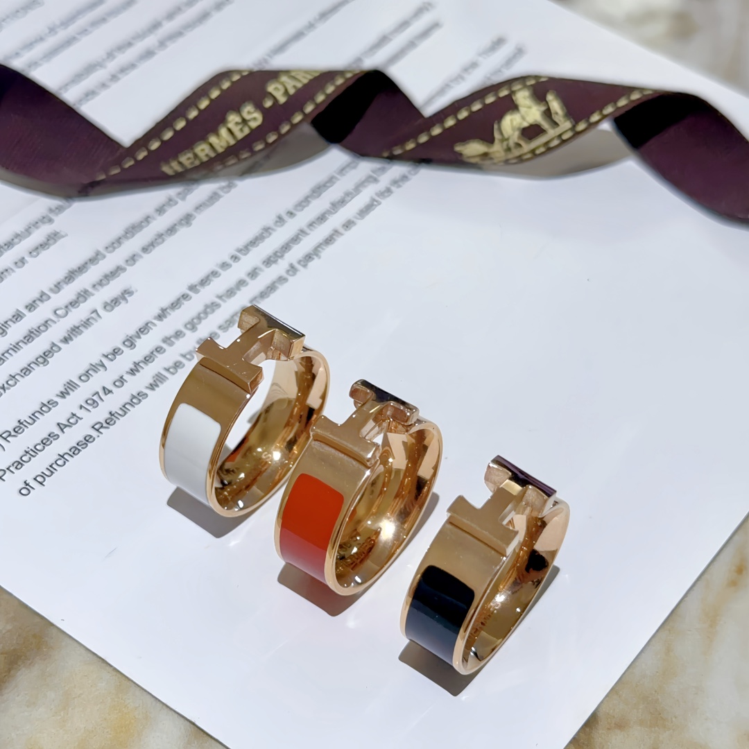 Hermès Chaine d'Ancre Ring in Rose Gold - Comprehensive
