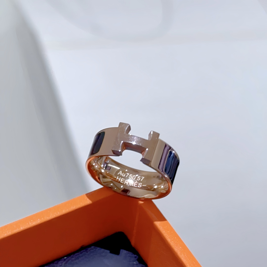 Hermès Chaine d'Ancre Ring in Rose Gold - Comprehensive 4