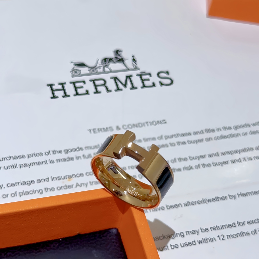 Hermès Chaine d'Ancre Ring in Rose Gold - Comprehensive 2