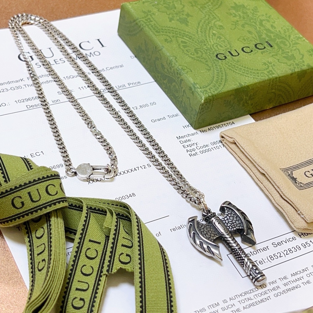 New Arrival 👒 Incredibly stylish 🤠 Latest **Gucci** necklace featuring a - Jewelry