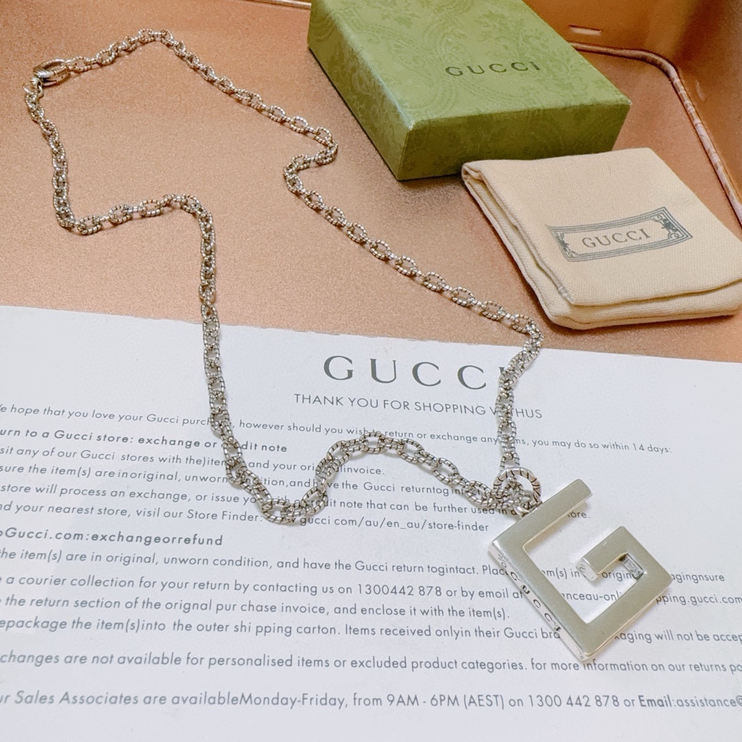 新品发布👒不爆不发 抖音带货网红首选 Gucci古驰项链最新款链条档次更高Anger Forest系列设计理念复古项链 5
