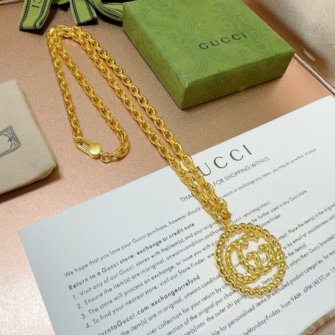 新品发布 🇮🇹意大利官宣 Gucci古驰项链最新款链条档次更高Anger Forest系列双G经典款设计理念项链系列新品18K黄金项链 6