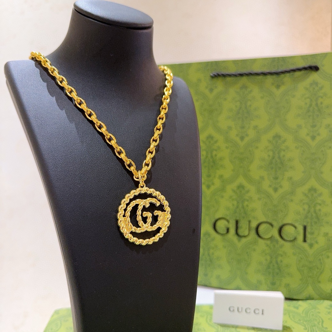 新品发布 🇮🇹意大利官宣 Gucci古驰项链最新款链条档次更高Anger Forest系列双G经典款设计理念项链系列新品18K黄金项链 3
