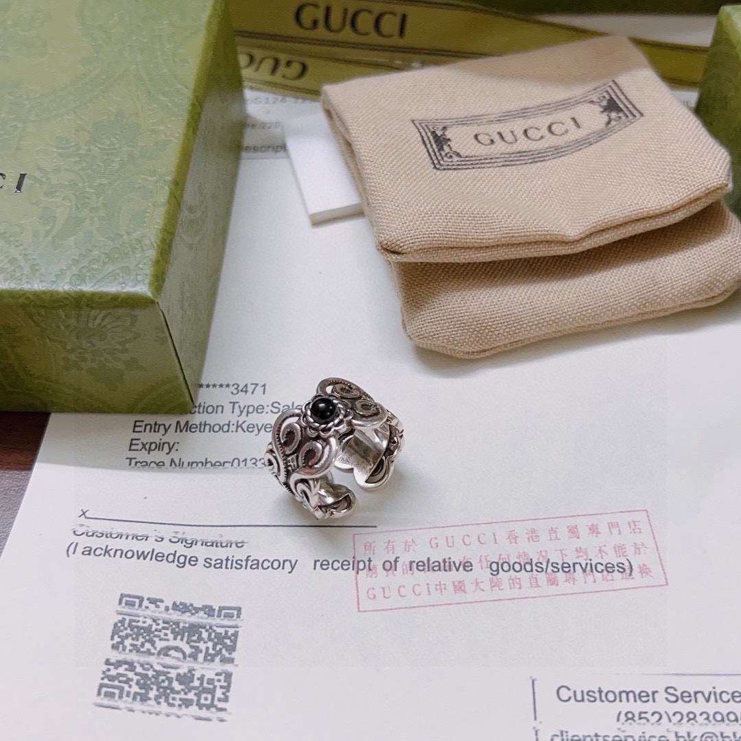 Gucci Ring** – Latest high-end model, celebrity favorite from the Anger - Jewelry 7