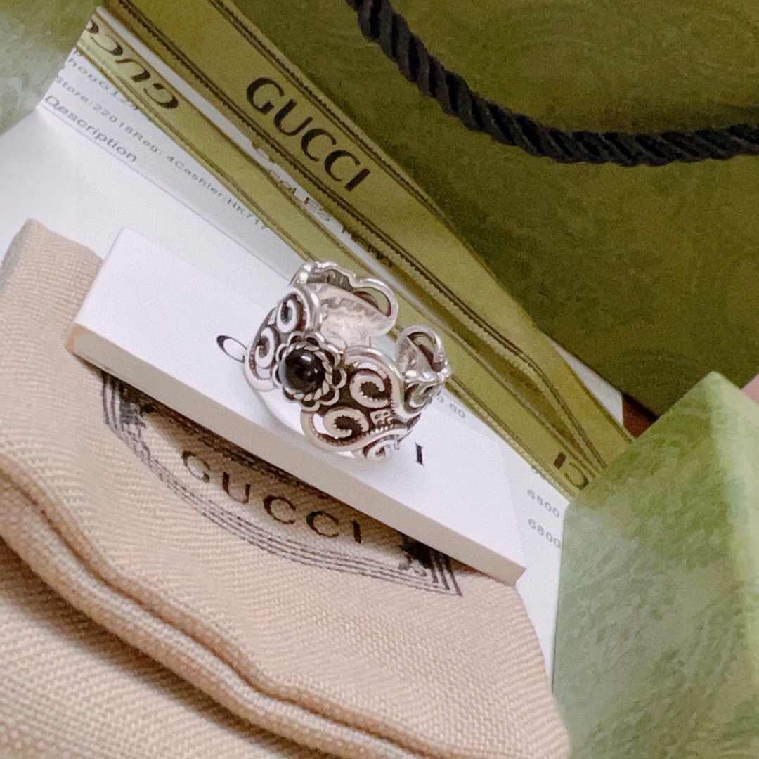 Gucci Ring** – Latest high-end model, celebrity favorite from the Anger - Jewelry