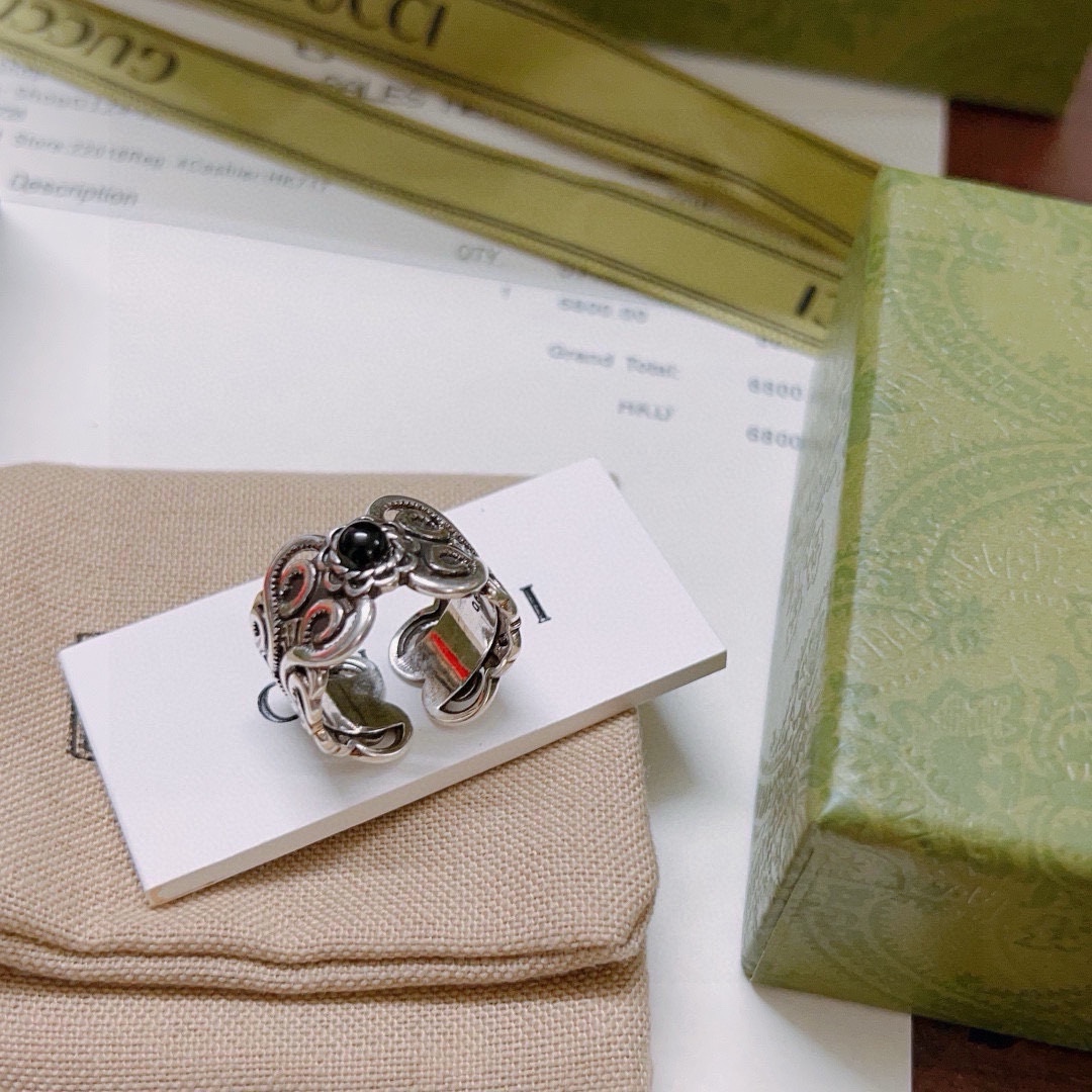 Gucci Ring** – Latest high-end model, celebrity favorite from the Anger - Jewelry 2