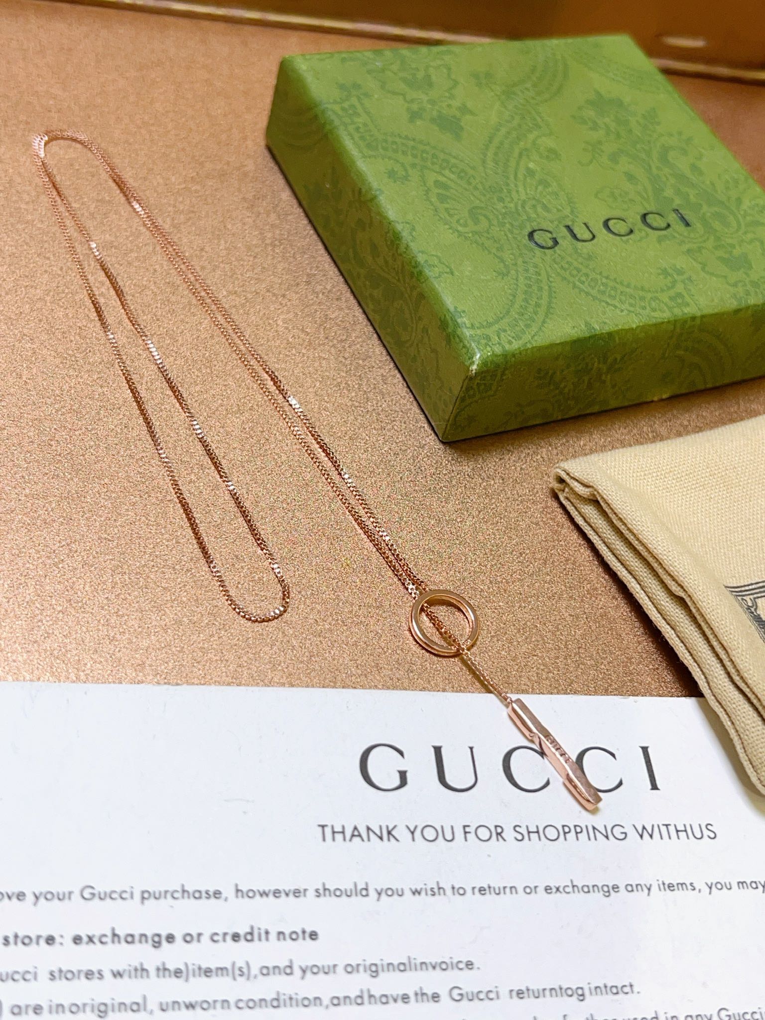 Gucci古驰项链最新款链条档次更高Anger Forest系列双G经典款项链系列古驰项链 3