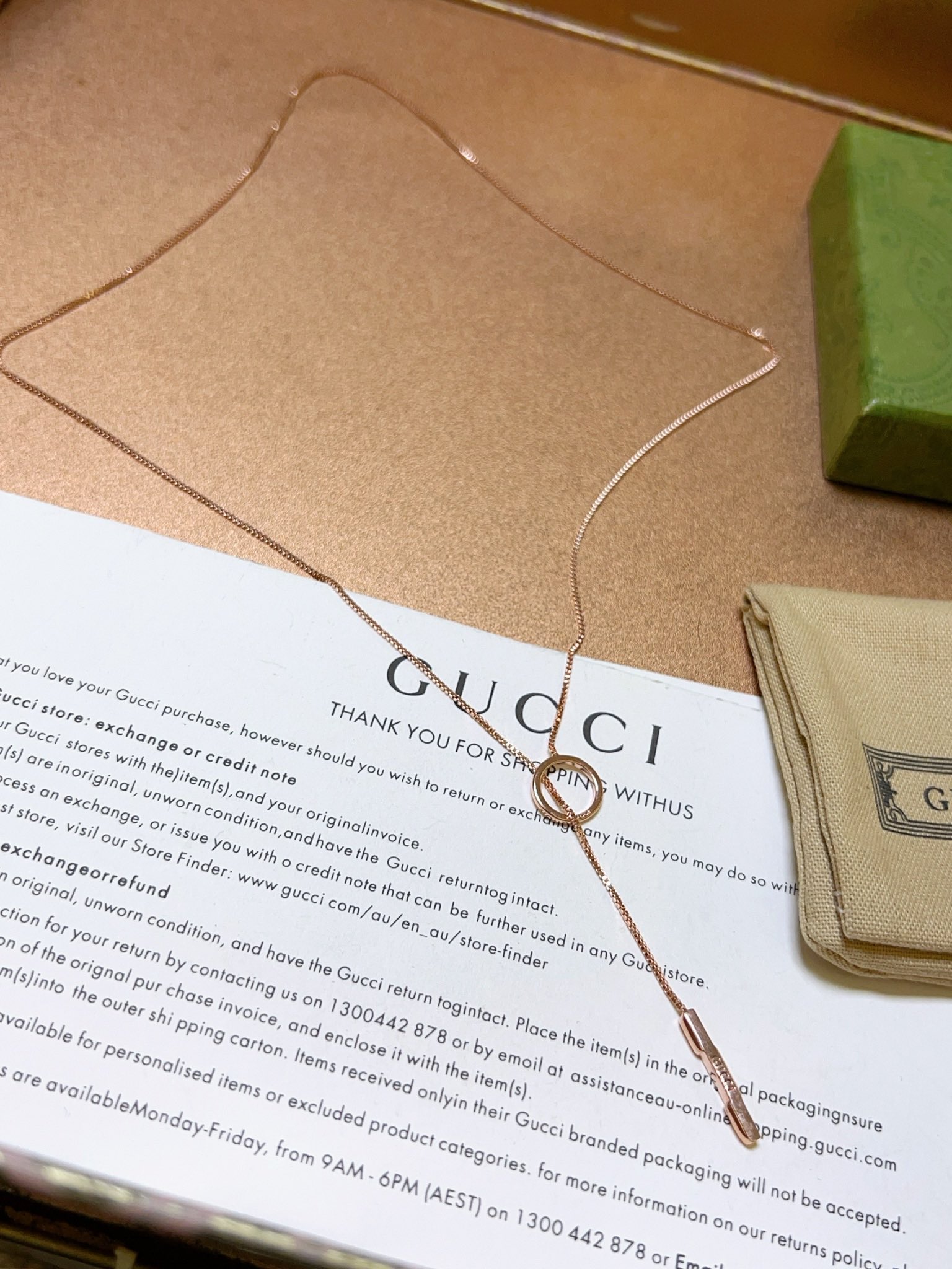 Gucci古驰项链最新款链条档次更高Anger Forest系列双G经典款项链系列古驰项链 2