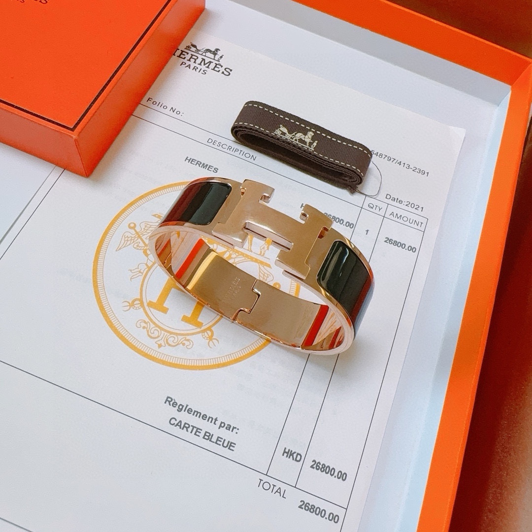 Hermes 爱马仕手镯 ❗️定制 手环 珐琅工艺太考验师傅的手艺了 要确保色泽手工制作好[色][色] 定制 宽版1.8cm 都爱爱马仕手镯 7