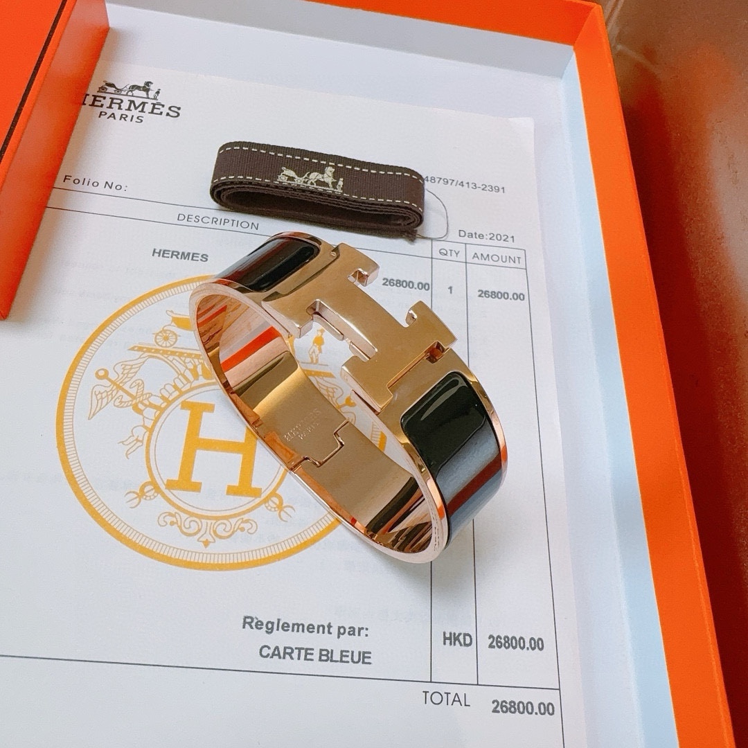 Hermes 爱马仕手镯 ❗️定制 手环 珐琅工艺太考验师傅的手艺了 要确保色泽手工制作好[色][色] 定制 宽版1.8cm 都爱爱马仕手镯 5