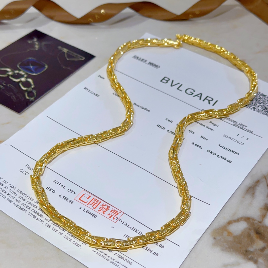 Luxurious BVLGARI Boulie DIVAS’ DREAM Necklace in Gold with Logo – Lot 273 - 图片 7