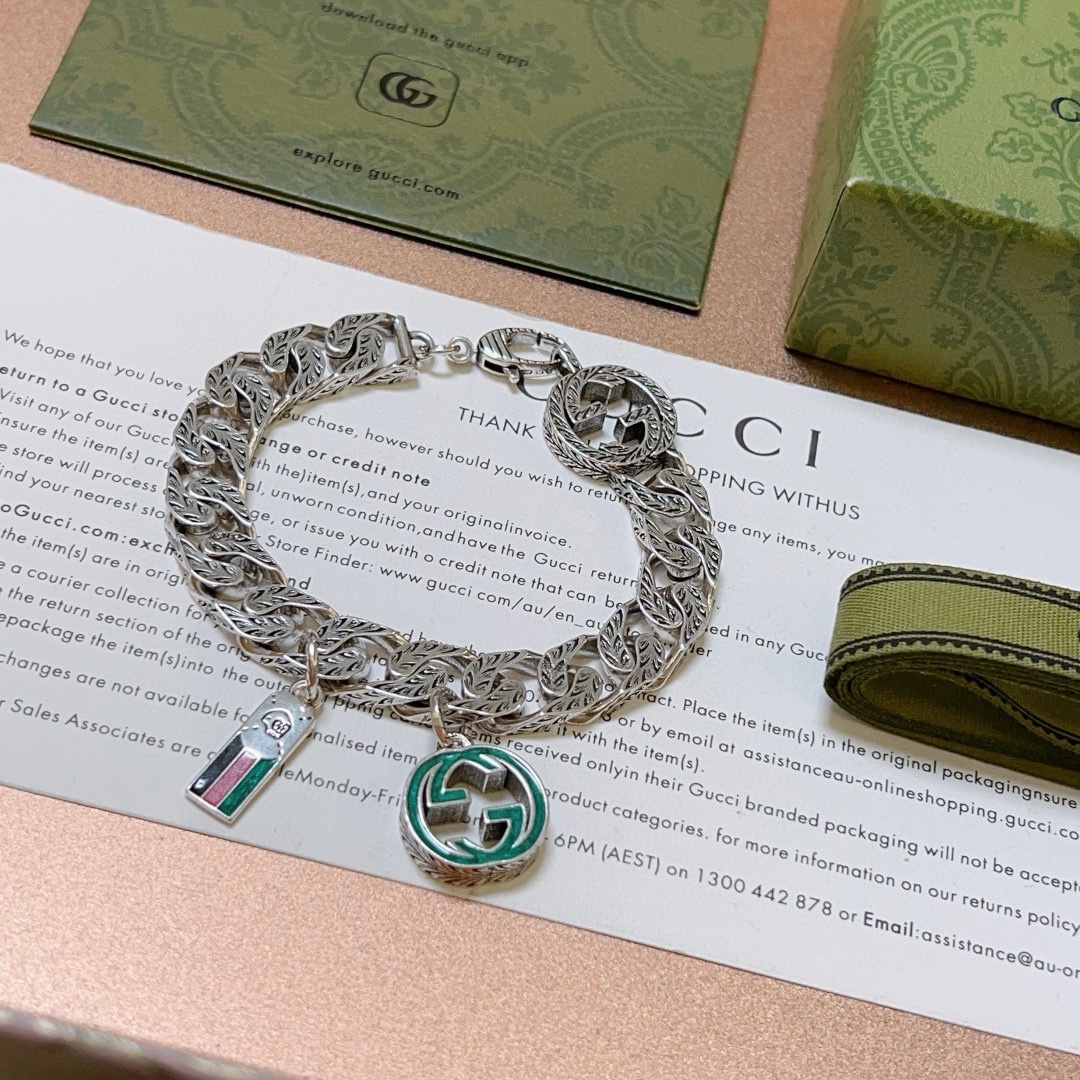古驰 Gucci 高定典藏高定典雅奢华珠宝首饰项链手链戒指 #555730CF 2