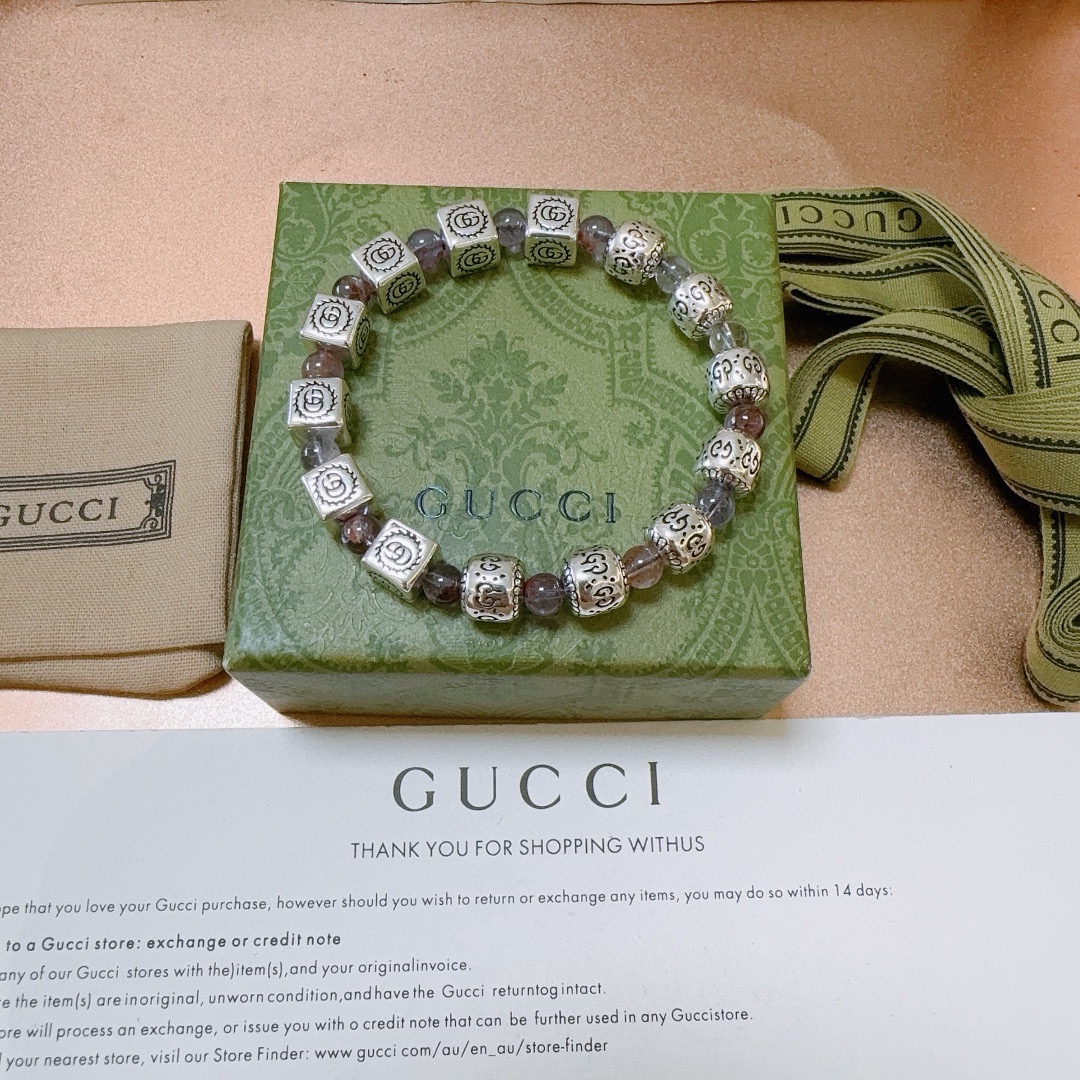 古驰 Gucci 高定典藏高定典雅奢华珠宝首饰项链手链戒指 #248E1E56 3