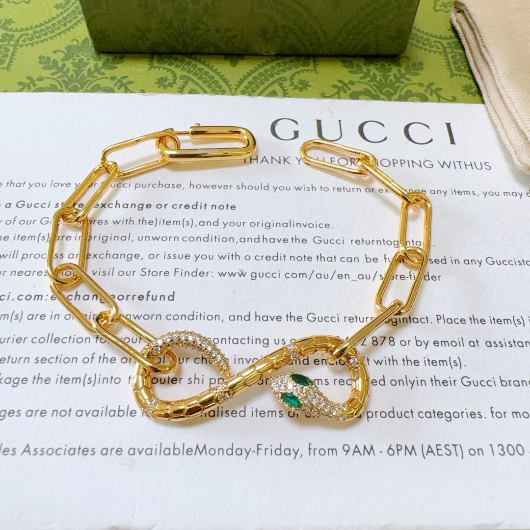 古驰 Gucci 高定典藏高定典雅奢华珠宝首饰项链手链戒指 #06DABE73 4