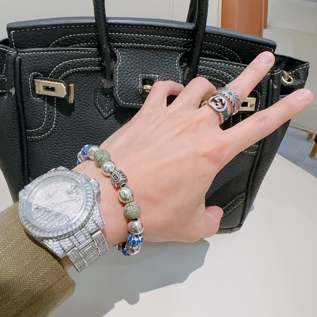 古驰 Gucci 高定典藏高定典雅奢华珠宝首饰项链手链戒指 #1CEEA123 4