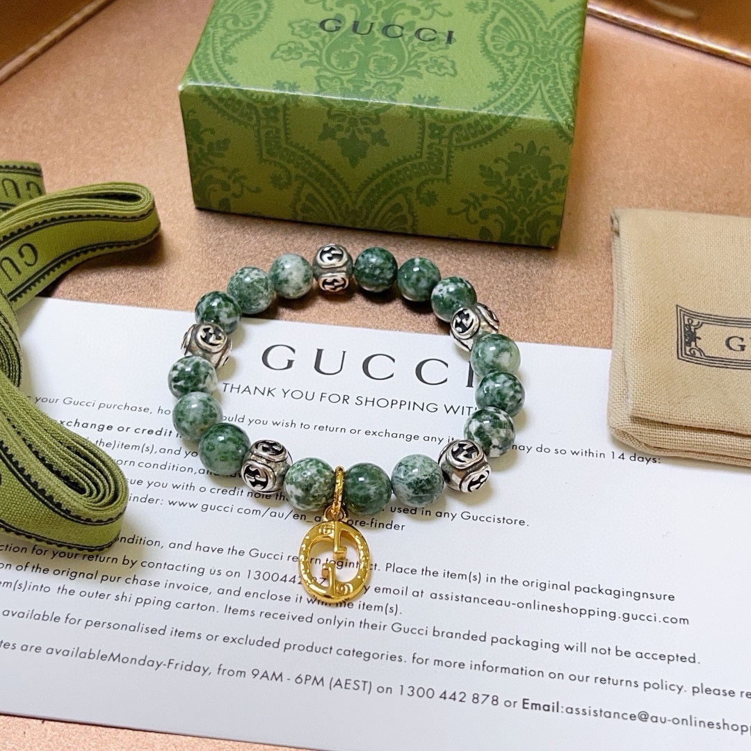 古驰 Gucci 高定典藏高定典雅奢华珠宝首饰项链手链戒指 #B07F6532 7