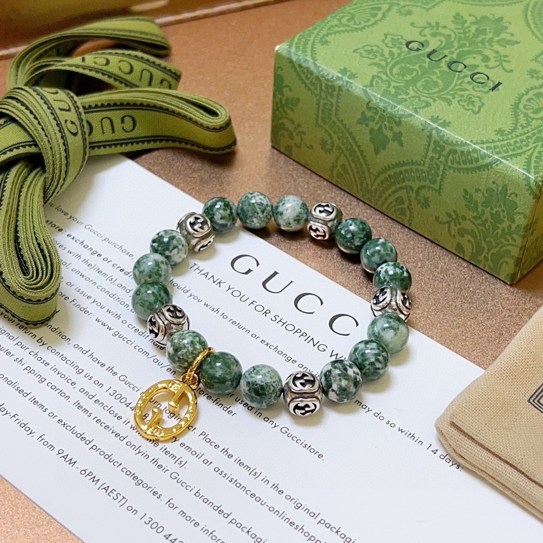 古驰 Gucci 高定典藏高定典雅奢华珠宝首饰项链手链戒指 #B07F6532 2