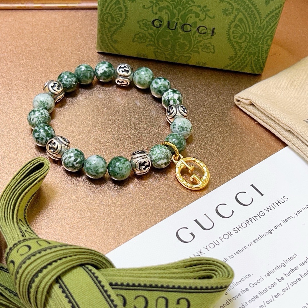 古驰 Gucci 高定典藏高定典雅奢华珠宝首饰项链手链戒指 #B07F6532 3