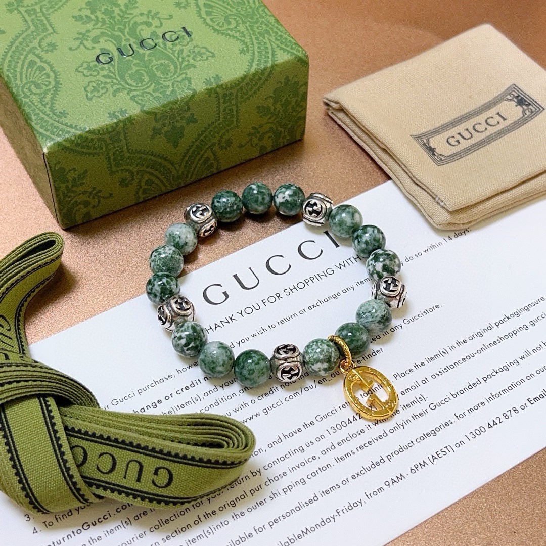古驰 Gucci 高定典藏高定典雅奢华珠宝首饰项链手链戒指 #B07F6532 5