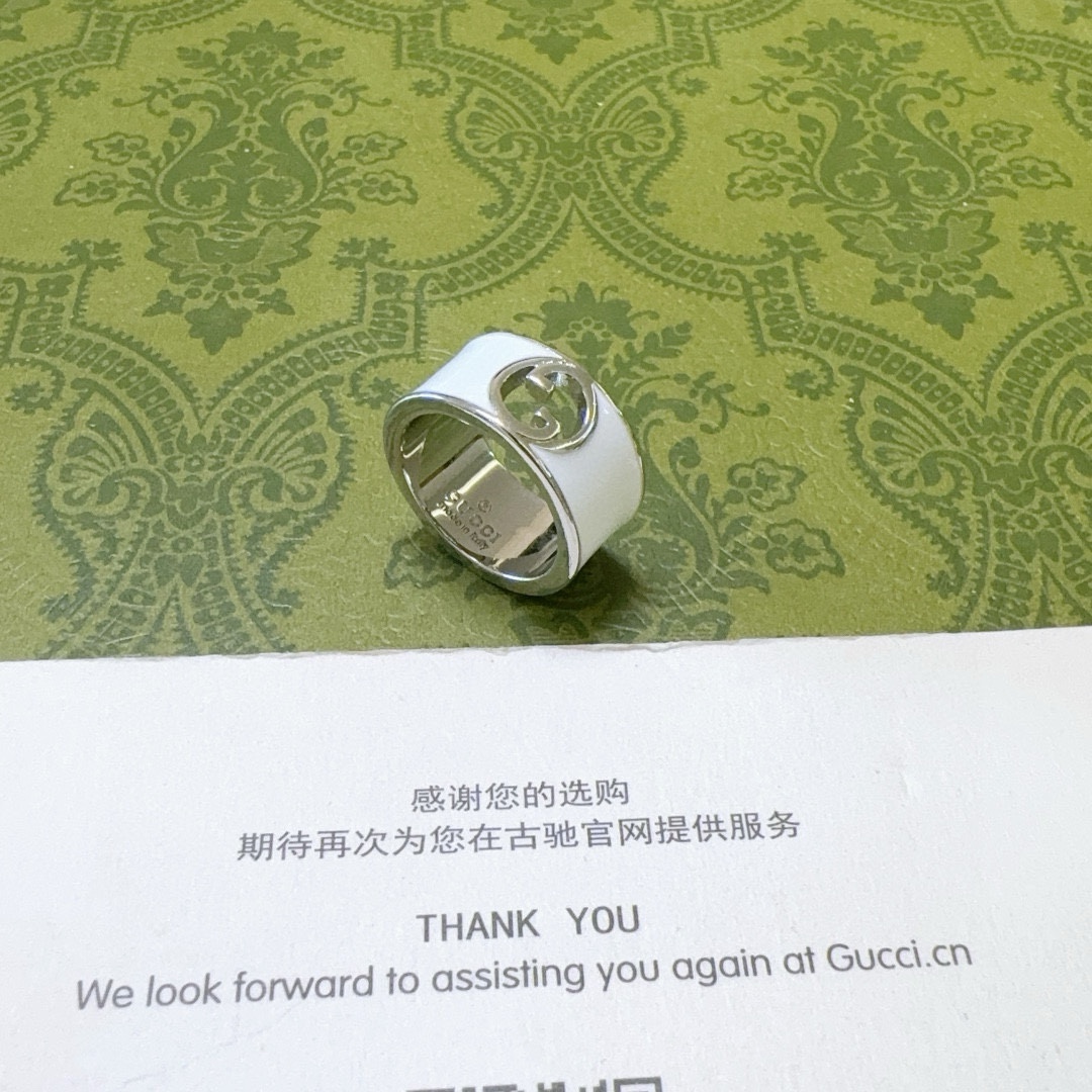 Gucci古驰戒指最新款款式档次更高明星同款Anger Forest系列双G纯手工制作工艺 古驰戒指 3