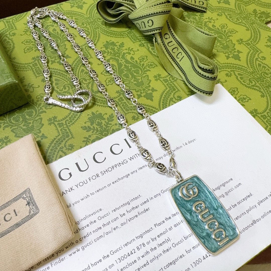 穿搭首选 Gucci古驰项链最新款链条档次更高Anger Forest系列双g复古项链 4