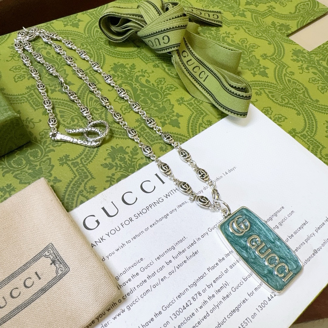穿搭首选 Gucci古驰项链最新款链条档次更高Anger Forest系列双g复古项链 9