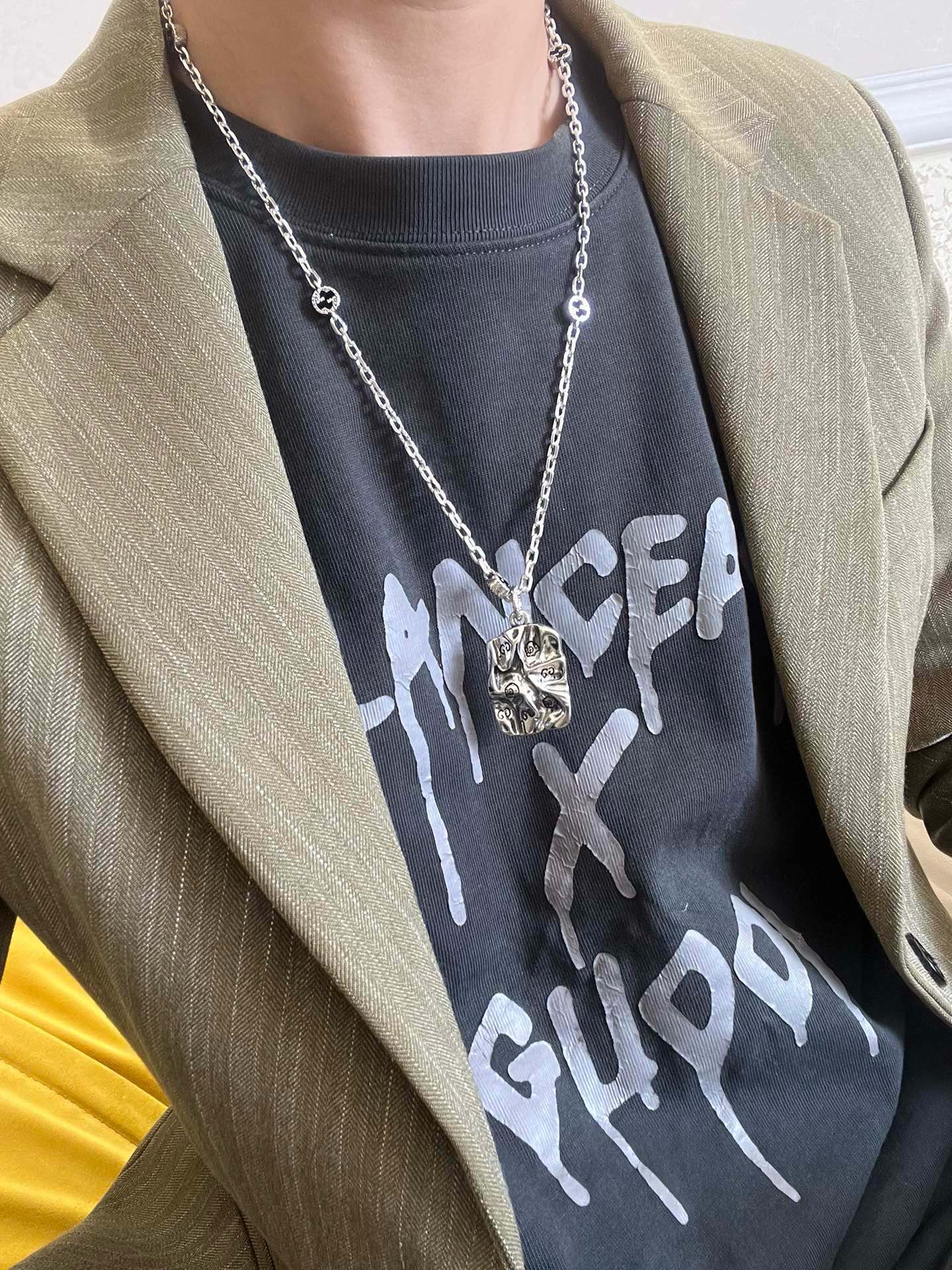 Gucci古驰项链最新款链条档次更高Anger Forest系列6G设计风格 经典款项链系列古驰项链 3