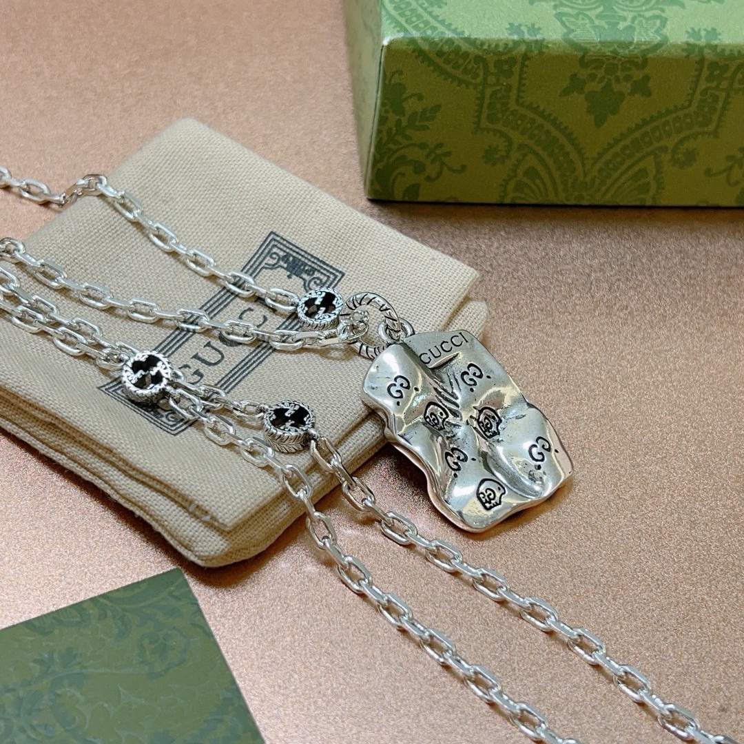 Gucci古驰项链最新款链条档次更高Anger Forest系列6G设计风格 经典款项链系列古驰项链 8