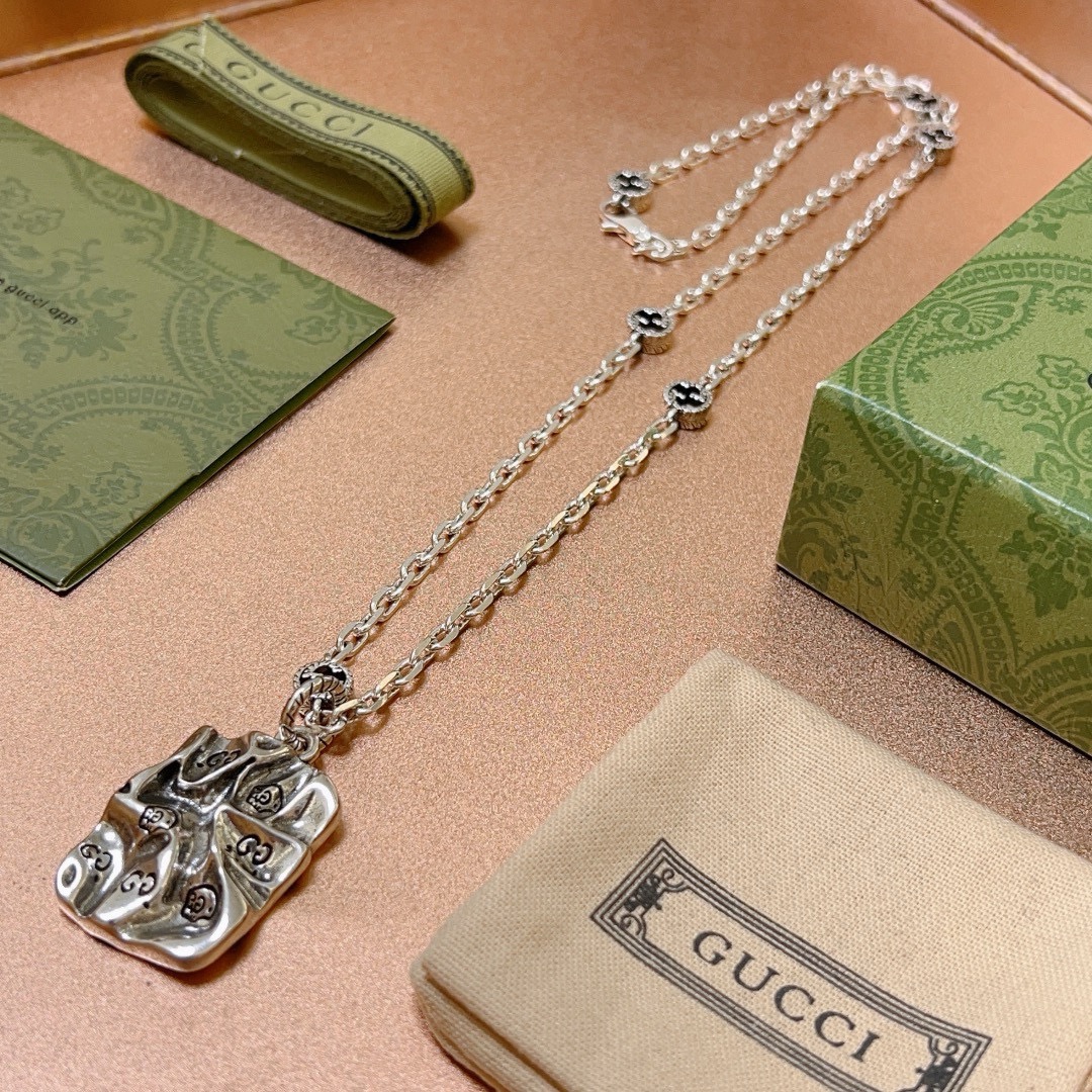 Gucci古驰项链最新款链条档次更高Anger Forest系列6G设计风格 经典款项链系列古驰项链 7
