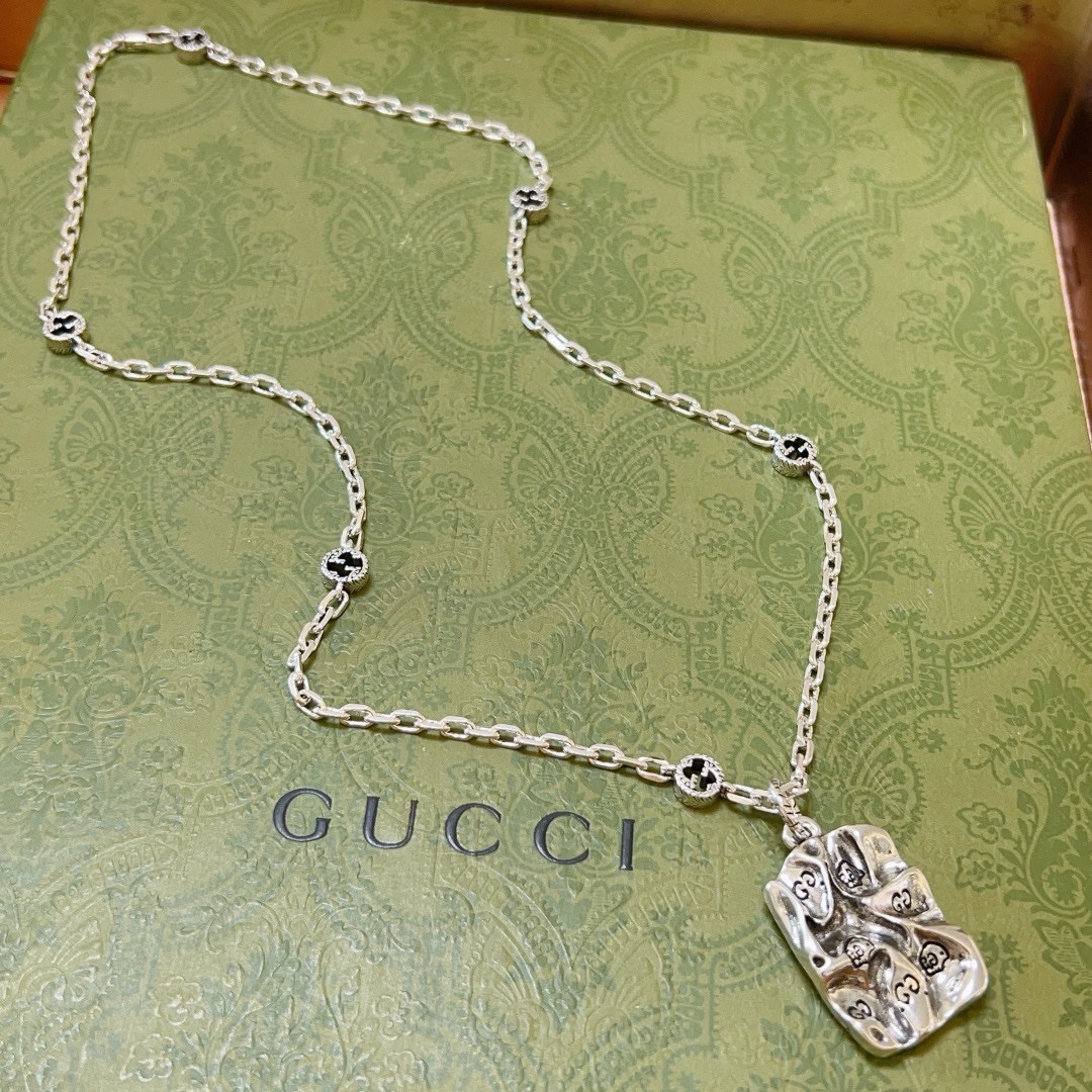 Gucci古驰项链最新款链条档次更高Anger Forest系列6G设计风格 经典款项链系列古驰项链 4