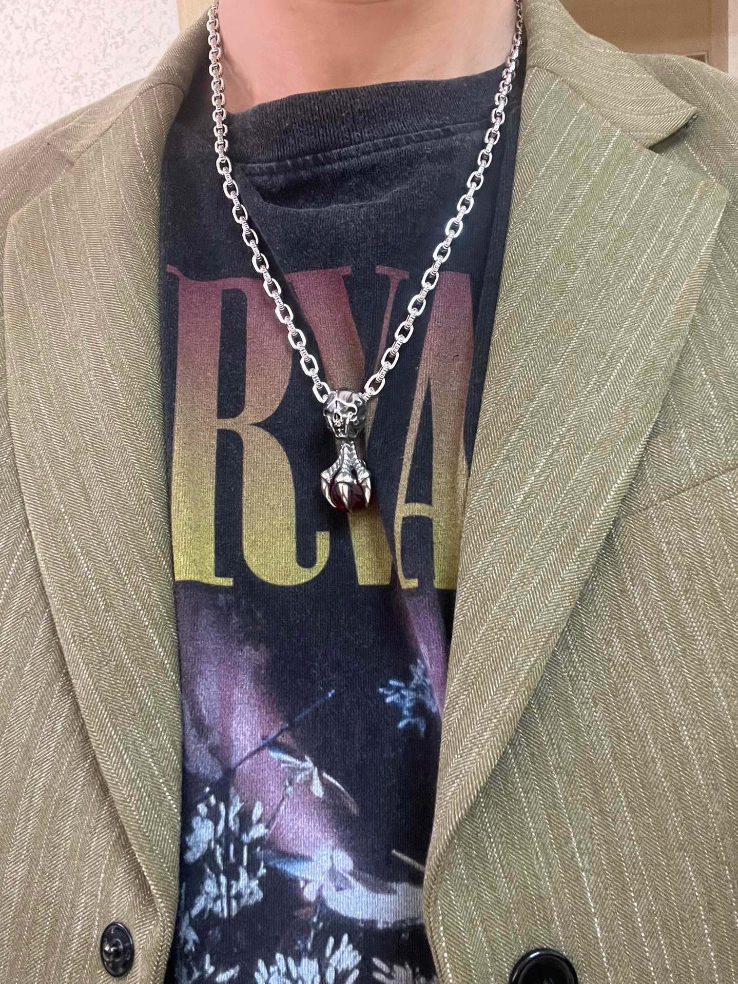 新品发售🔥🔥不爆不发 抖音带货网红首选 Gucci古驰项链最新款链条档次更高Anger Forest系列双g天然红玛瑙镶嵌项链 设 8