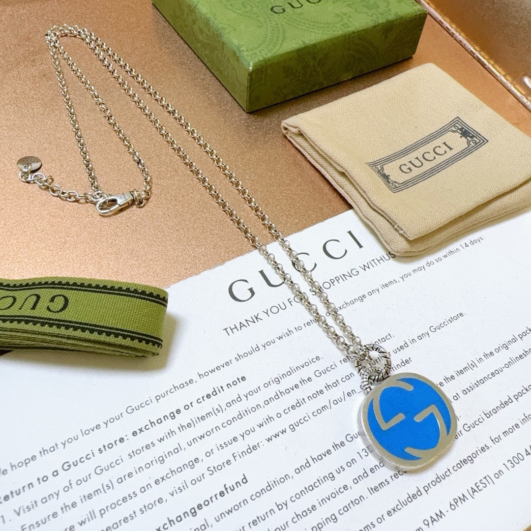 太帅啦🔥 Gucci古驰项链最新款链条档次更高经典款Anger Forest系列双G新款古驰项链 4