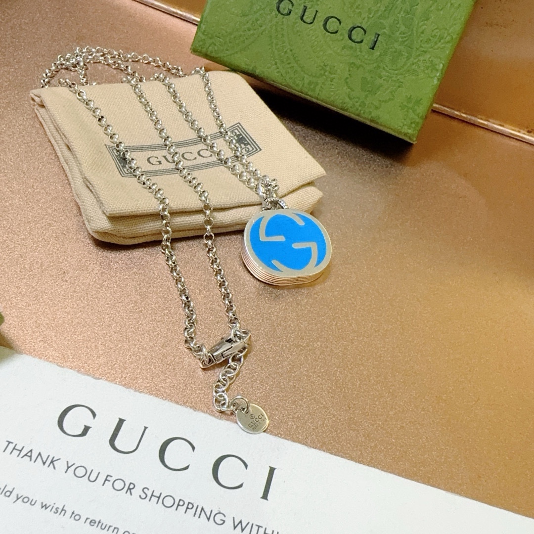 太帅啦🔥 Gucci古驰项链最新款链条档次更高经典款Anger Forest系列双G新款古驰项链 7