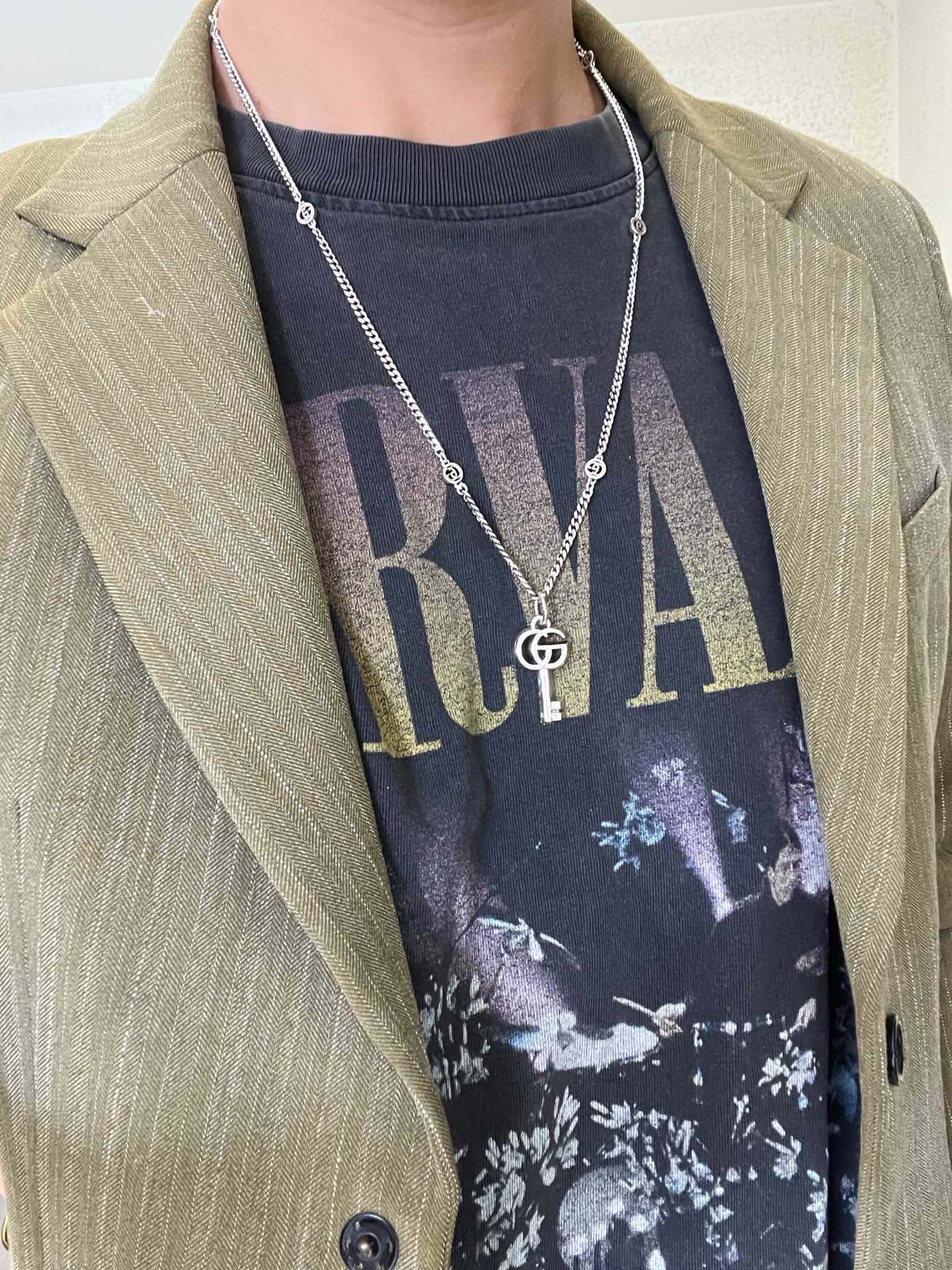 新品发布 👒Gucci古驰项链最新款六G链条档次更高Anger Forest系列双G经典款联名设计理念项链系列复古银项链 5