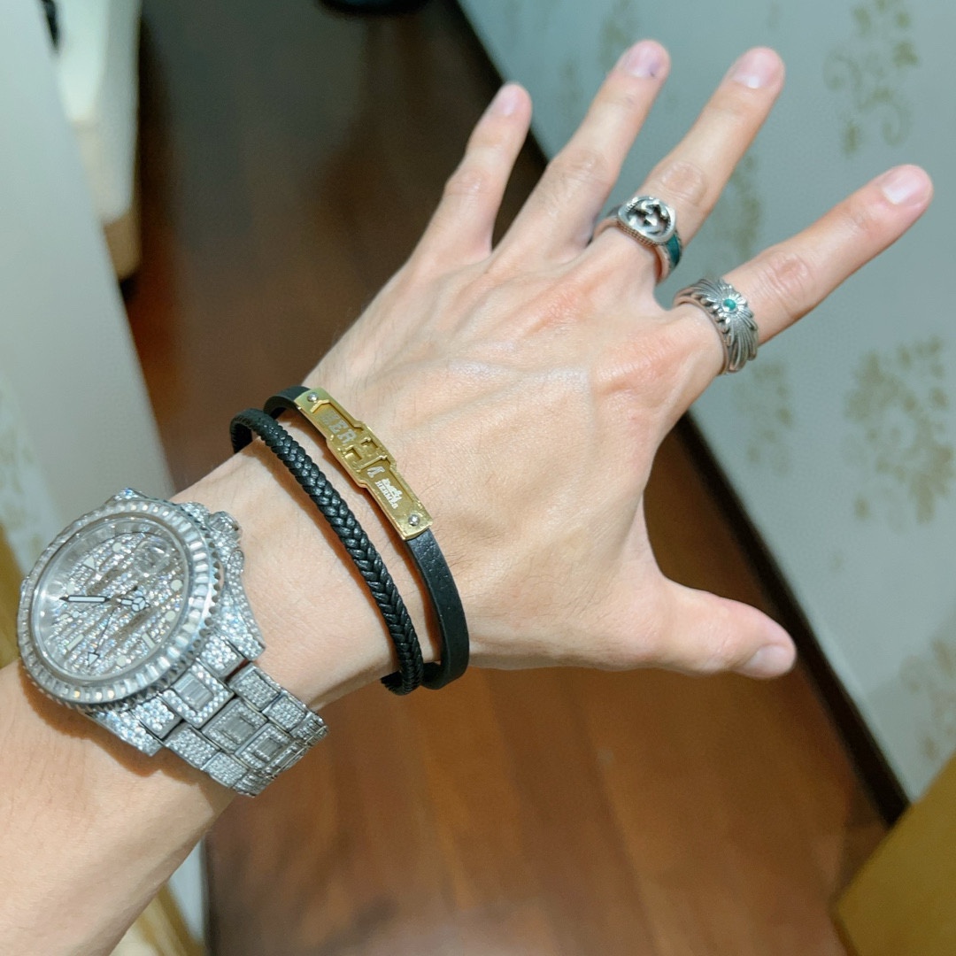 “¥425 New 18k Gold Bracelet from Anger Forest Series: Handcrafted Luxury for Eima’s Hot Market” - 图片 9