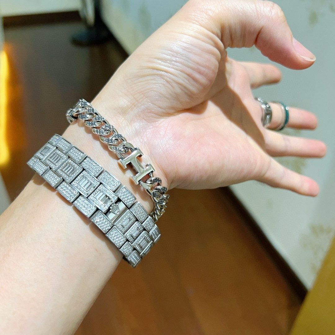 Customized Marseilles Bracelet in Platinum: High-End Craft for Men and Women - 图片 9