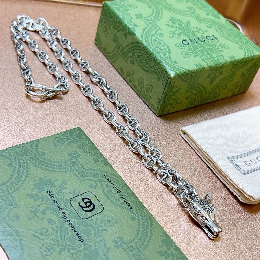 新品发布👒巨帅🤠Gucci古驰项链最新款链条档次更高Anger Forest系列双G古驰项链 5